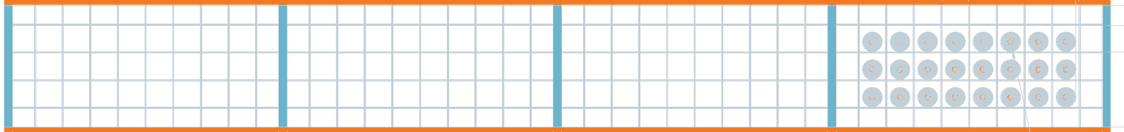CAD elevation of a custom fabricated steel wine rack with 24 bottle positions