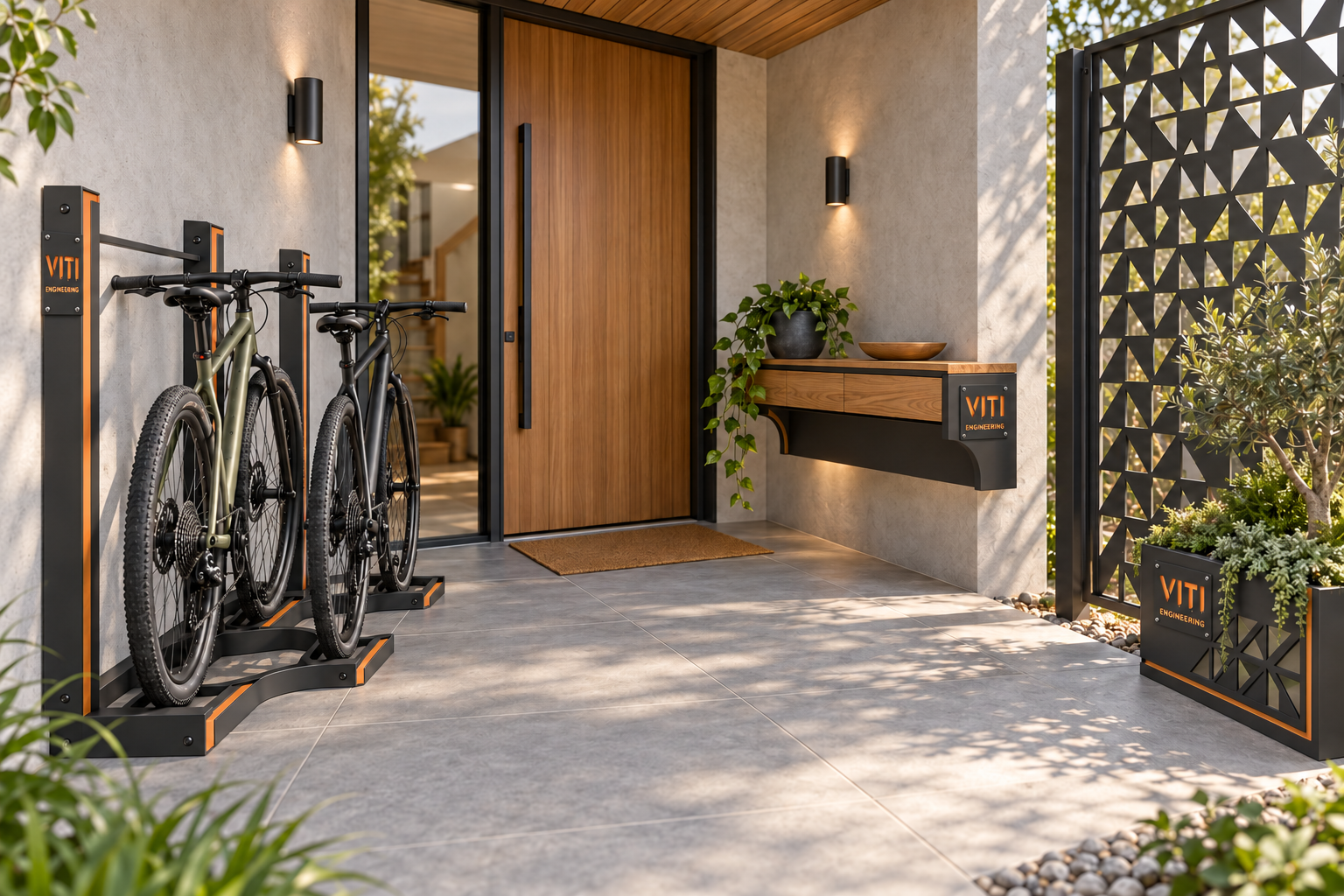 Bike storage + coordinated entry system illustrative room concept